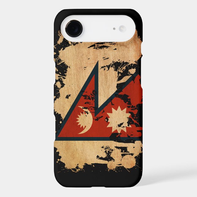 Nepal Flag Case-Mate iPhone Case (Back)