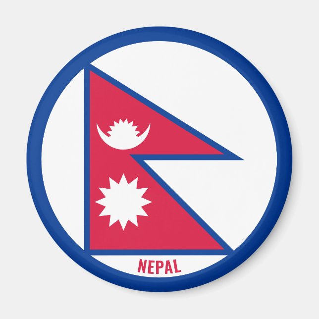 Nepal Flag Charming Patriotic Magnet (Front)