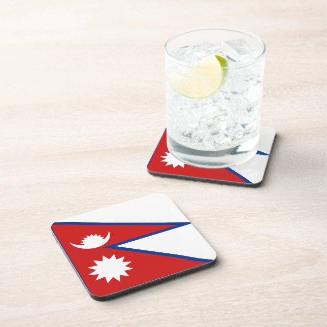 Nepal Flag Coaster (Right Side)