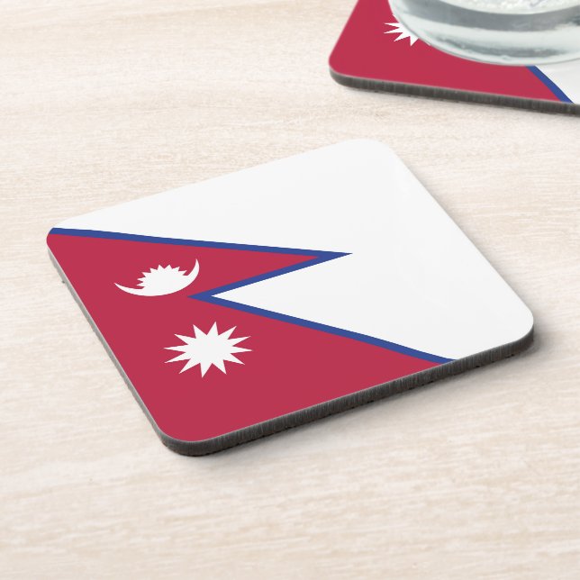 Nepal flag coaster (Left Side)