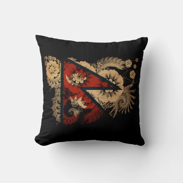 Nepal Flag Cushion (Front)