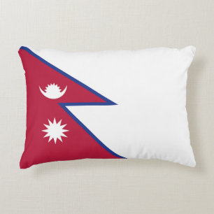 Nepal flag decorative cushion