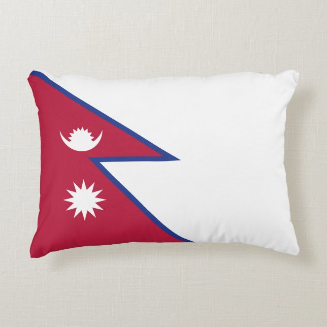 Nepal flag decorative cushion (Front)