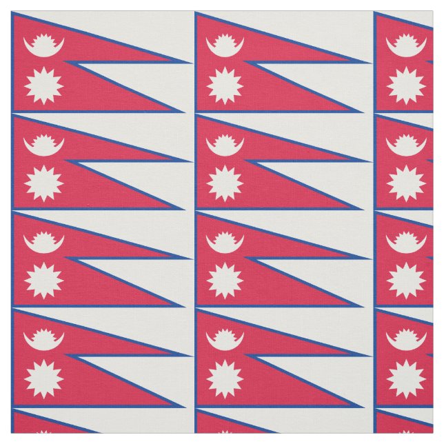 Nepal Flag Fabric (Swatch)