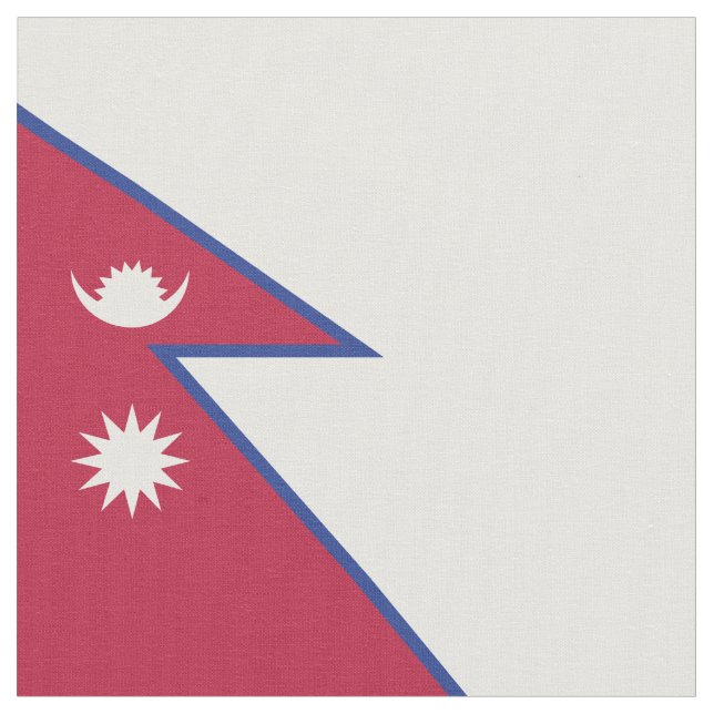Nepal flag fabric (Close Up)