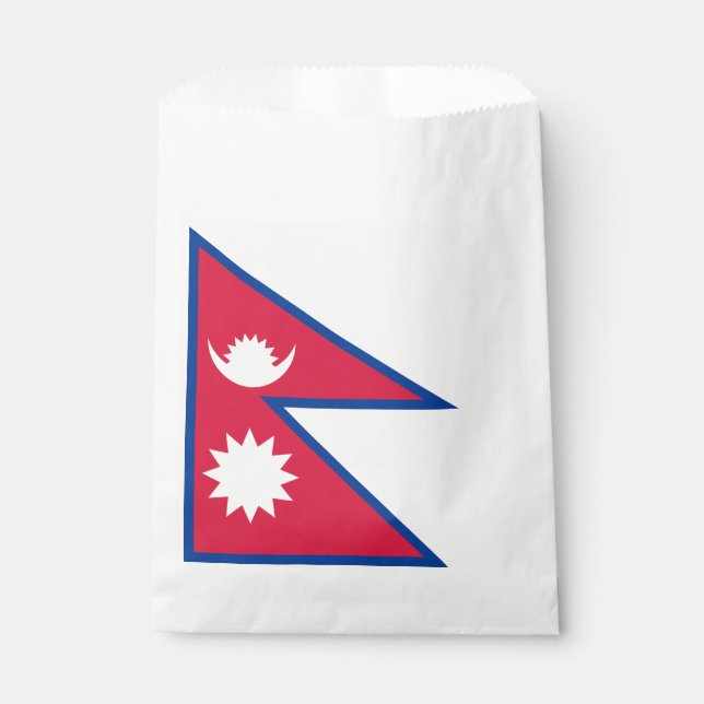 Nepal Flag Favour Bags (Front)