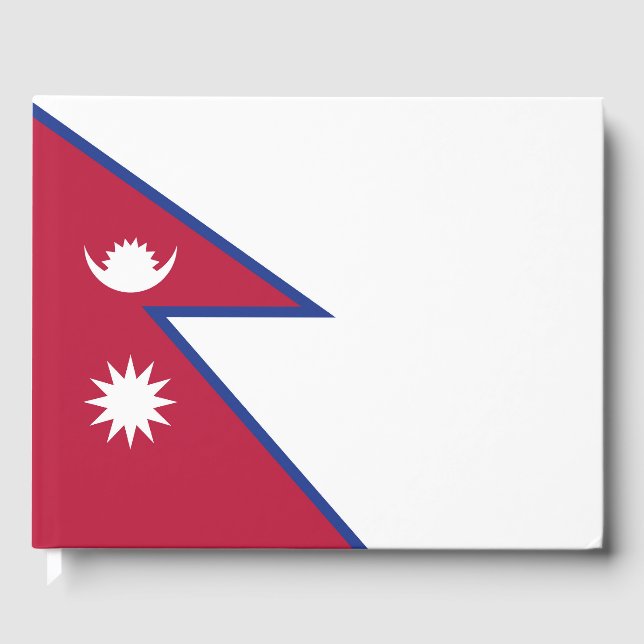 Nepal flag guest book (Front)