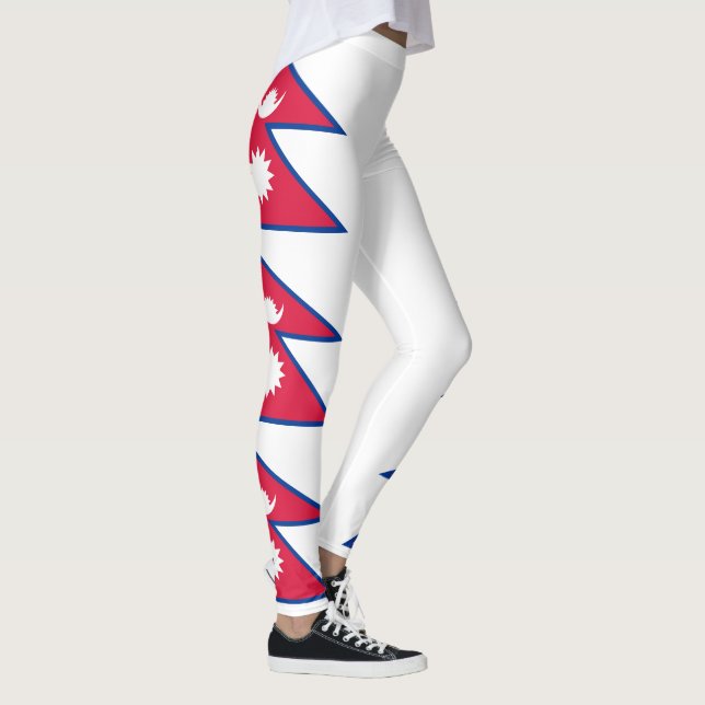 Nepal Flag Leggings (Right)