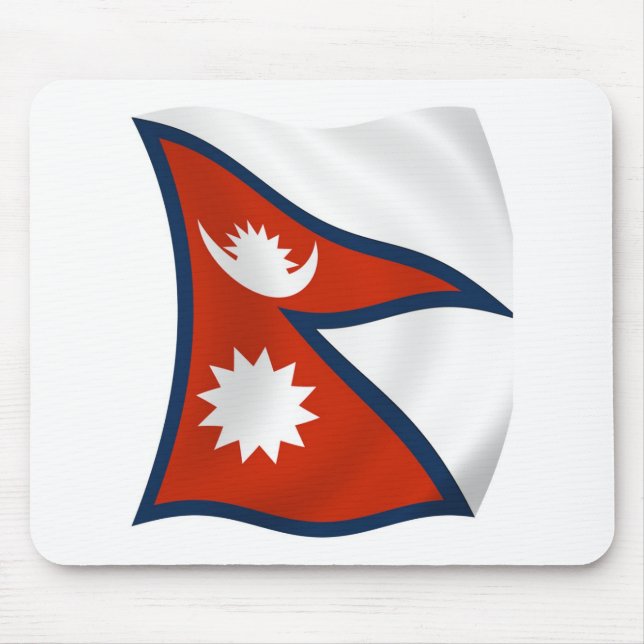 Nepal Flag Mousepad (Front)