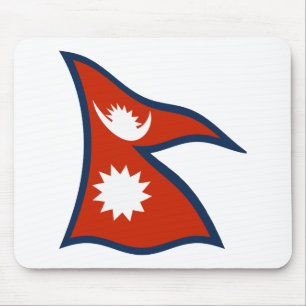 Nepal Flag Mousepad