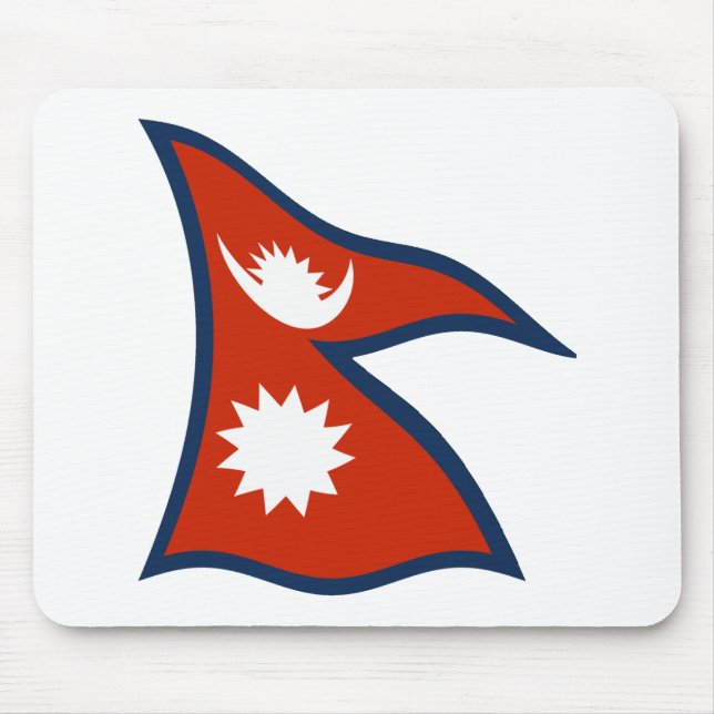 Nepal Flag Mousepad (Front)