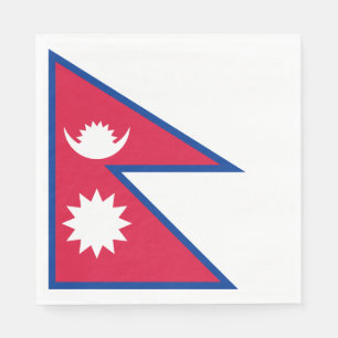 Nepal Flag Napkin
