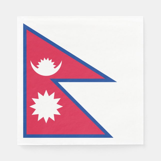 Nepal Flag Napkin (Front)