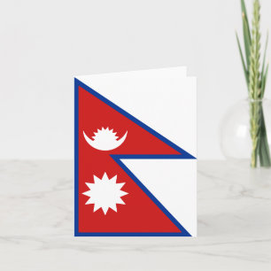 Nepal Flag Notecard