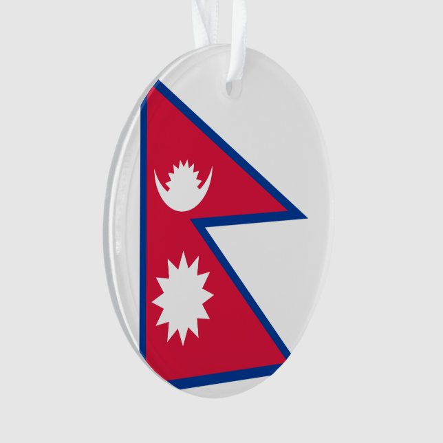 Nepal Flag Ornament (Front)