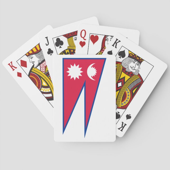 Nepal Flag Playing Cards (Back)
