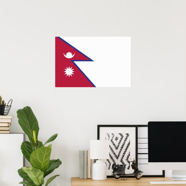 Nepal flag poster (Home Office)