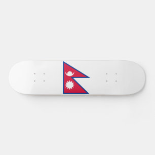 Nepal Flag Skateboard