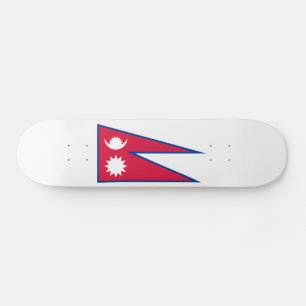 Nepal Flag Skateboard