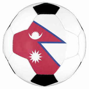 Nepal flag soccer ball