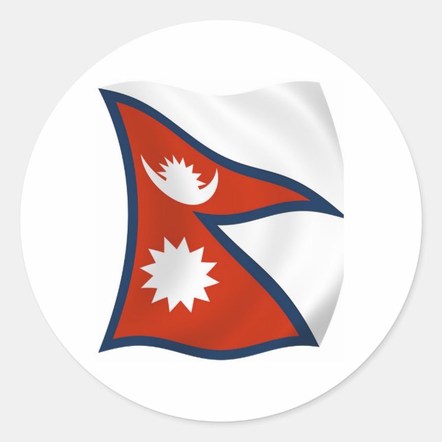 Nepal Flag Sticker (Front)