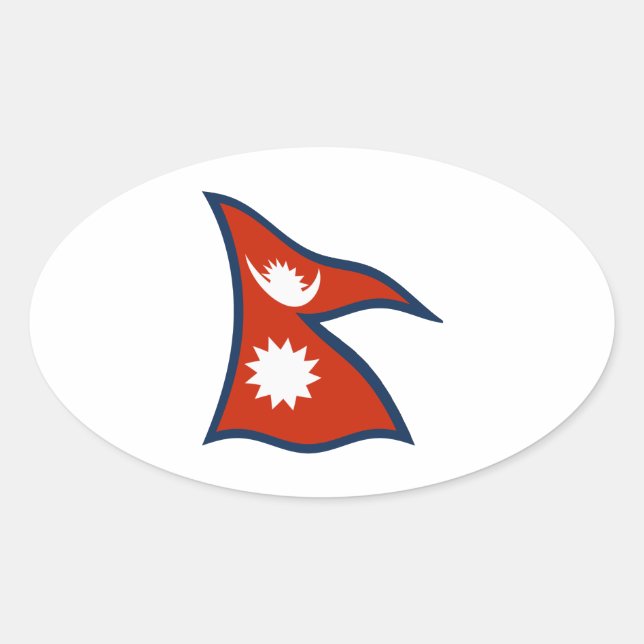 Nepal Flag Sticker (Front)