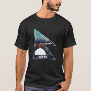 Nepal Flag Swayambhu Nepalese T-Shirt