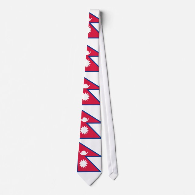Nepal Flag Tie (Front)