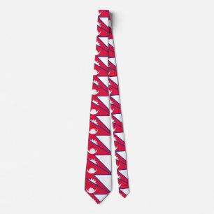 Nepal Flag Tie
