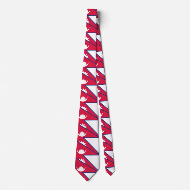 Nepal Flag Tie (Front)