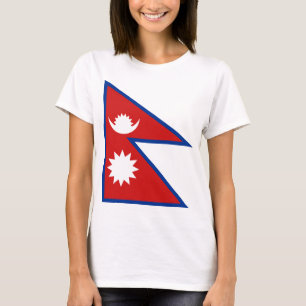 Nepal Flag x Map T-Shirt