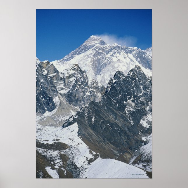 Nepal, Himalayas, view of Mt Everest from Gokyo Poster (Front)