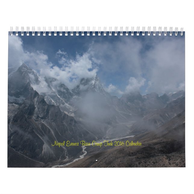 Nepal Mount Everest Base Camp Trek 2016 Calendar (Cover)