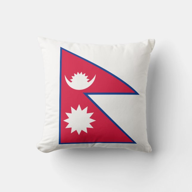 Nepal (Nepalese) Flag Cushion (Front)