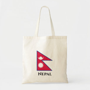 Nepal (Nepalese) Flag Tote Bag