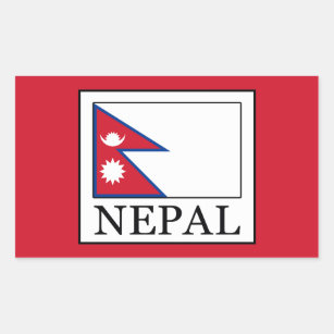 Nepal Rectangular Sticker