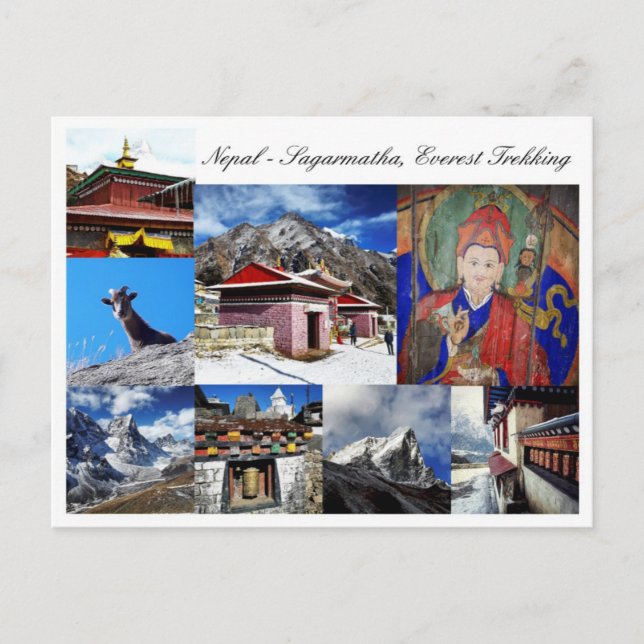 Nepal, Sagarmatha - Everest Trekking / Mountains  Postcard (Front)
