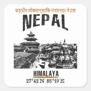 Nepal Square Sticker