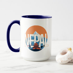 Nepal Temple Mount Everest Mug