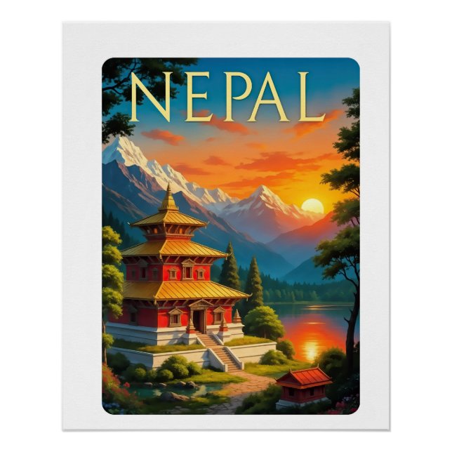 Nepal Travel Poster (Front)
