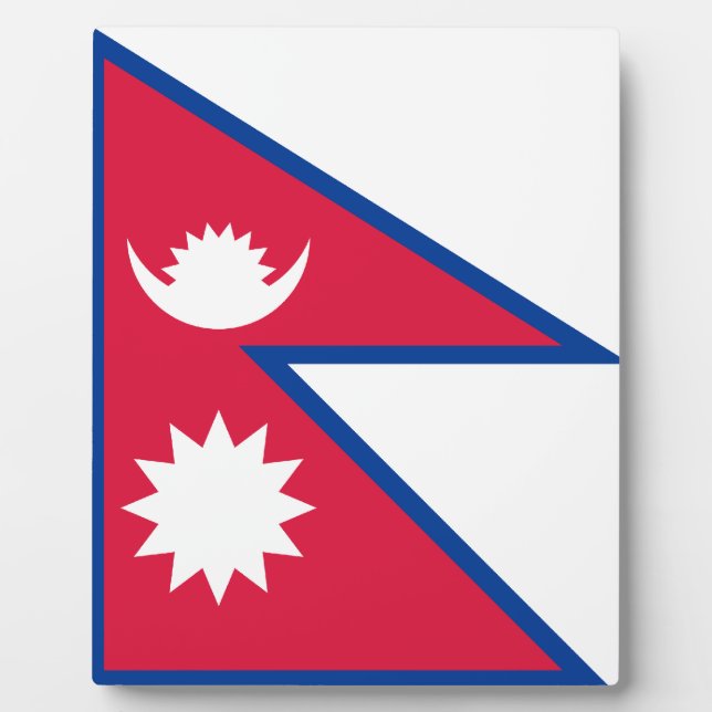 Nepalese Flag Plaque (Front)