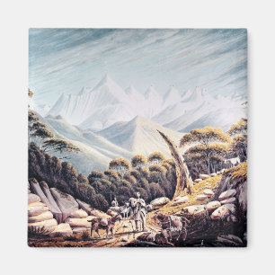 Nepalese Herdsmen in the Himalayas, 1826 Magnet