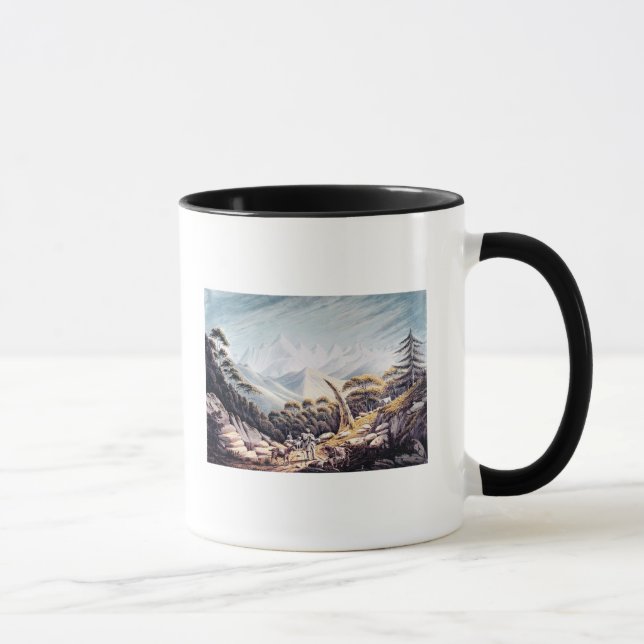Nepalese Herdsmen in the Himalayas, 1826 Mug (Right)