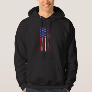 Nepalese Roots Half American Flag Patriotic Nepale Hoodie