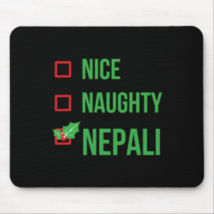 Nepali Funny Nepal Pajama Christmas Gift  Mouse Pad