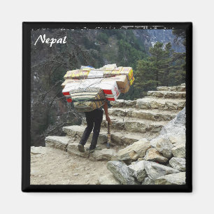 Nepali porters, Himalayas - Nepal Magnet