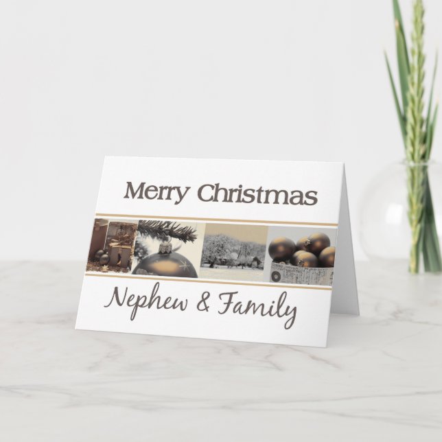 nephew and family Merry Christmas card (Front)