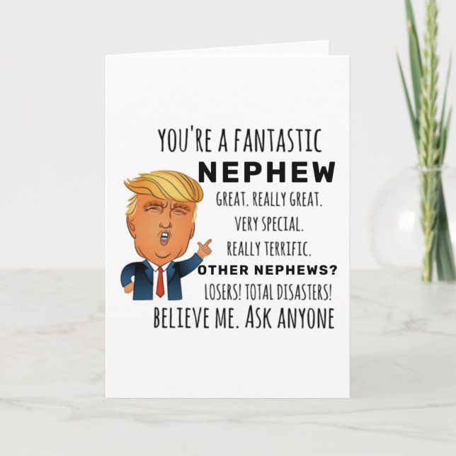 Nephew Best Gift Card (Front)
