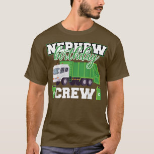 Nephew Birthday Crew Garbage Truck Family Matching T-Shirt