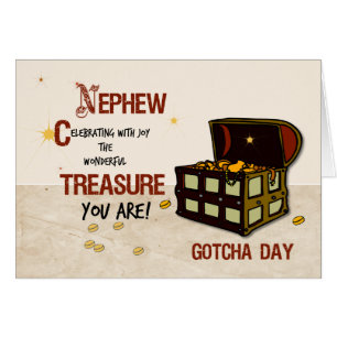 Nephew Gotcha Day with Pirate Treasure